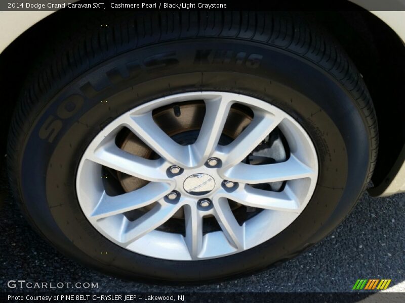 Cashmere Pearl / Black/Light Graystone 2014 Dodge Grand Caravan SXT