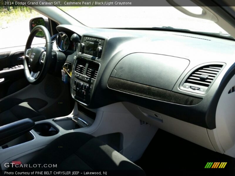 Cashmere Pearl / Black/Light Graystone 2014 Dodge Grand Caravan SXT