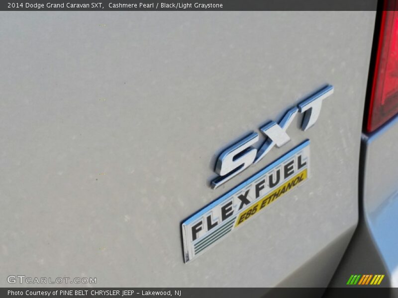 Cashmere Pearl / Black/Light Graystone 2014 Dodge Grand Caravan SXT