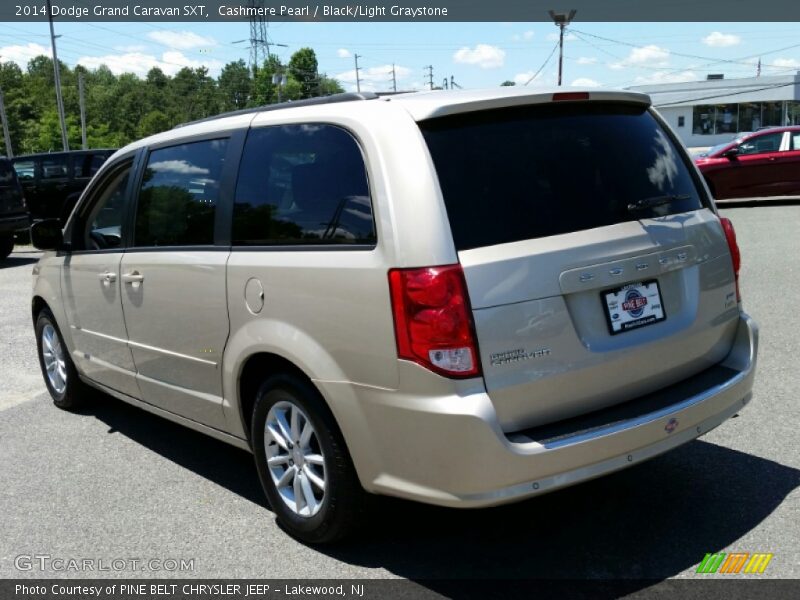 Cashmere Pearl / Black/Light Graystone 2014 Dodge Grand Caravan SXT
