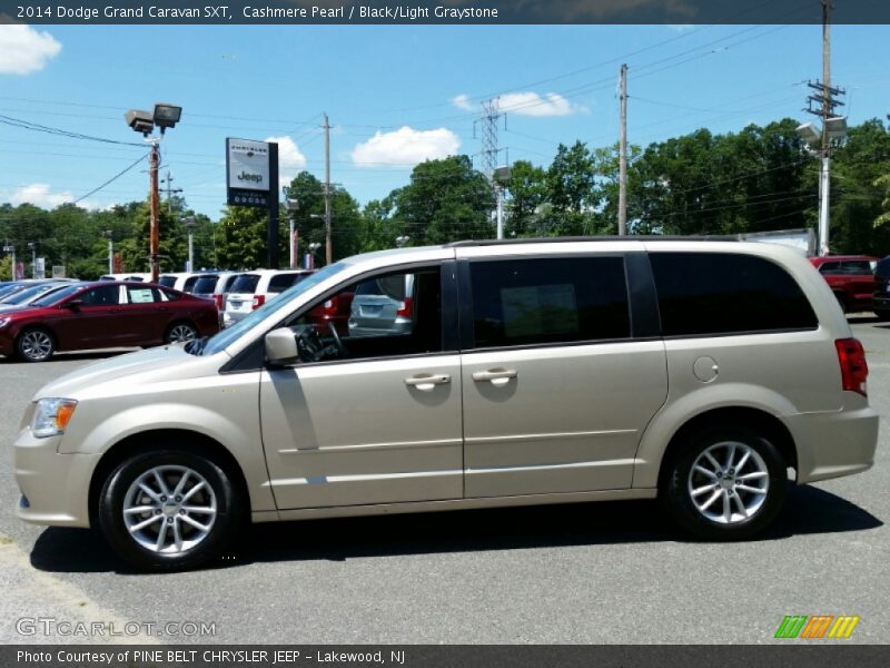 Cashmere Pearl / Black/Light Graystone 2014 Dodge Grand Caravan SXT