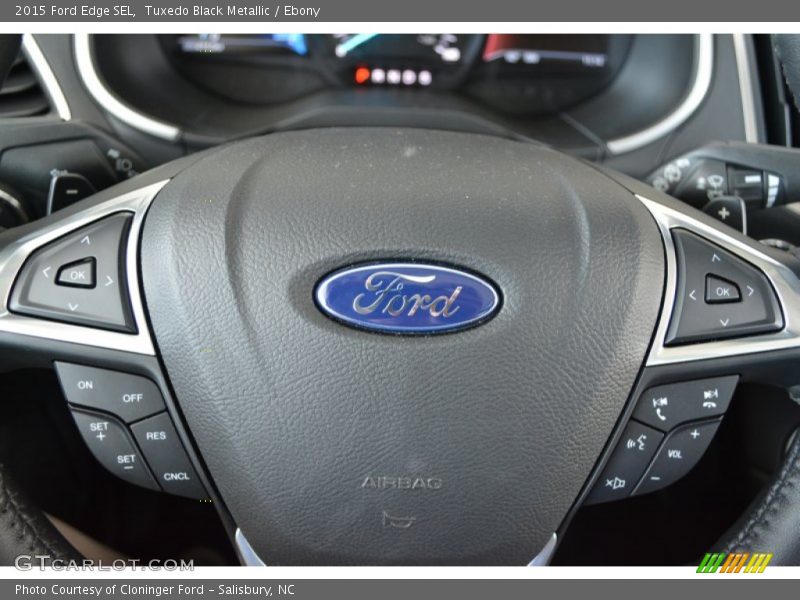 Tuxedo Black Metallic / Ebony 2015 Ford Edge SEL