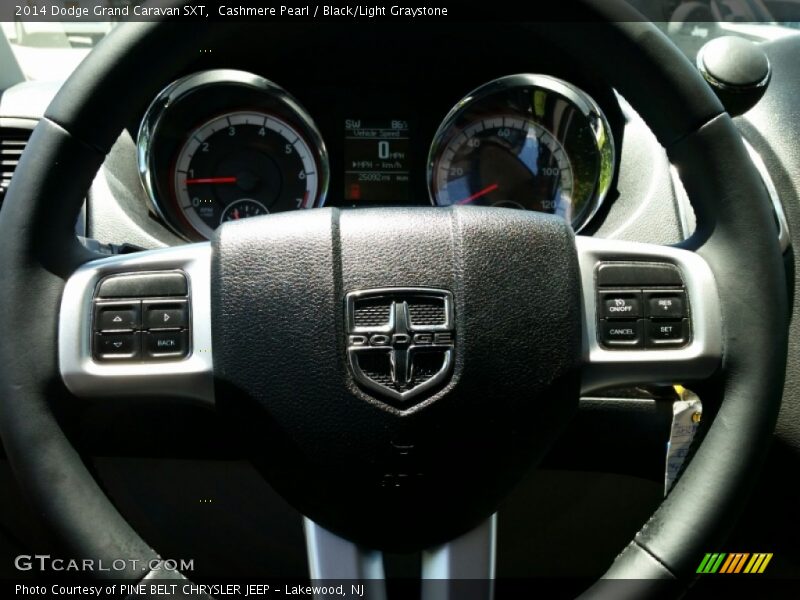 Cashmere Pearl / Black/Light Graystone 2014 Dodge Grand Caravan SXT