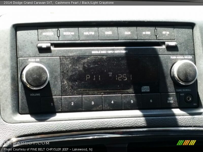 Cashmere Pearl / Black/Light Graystone 2014 Dodge Grand Caravan SXT