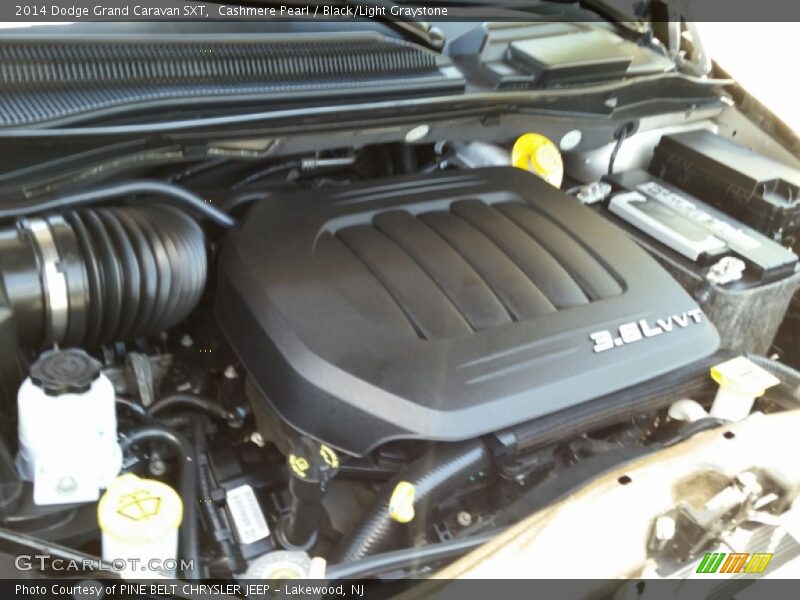 Cashmere Pearl / Black/Light Graystone 2014 Dodge Grand Caravan SXT