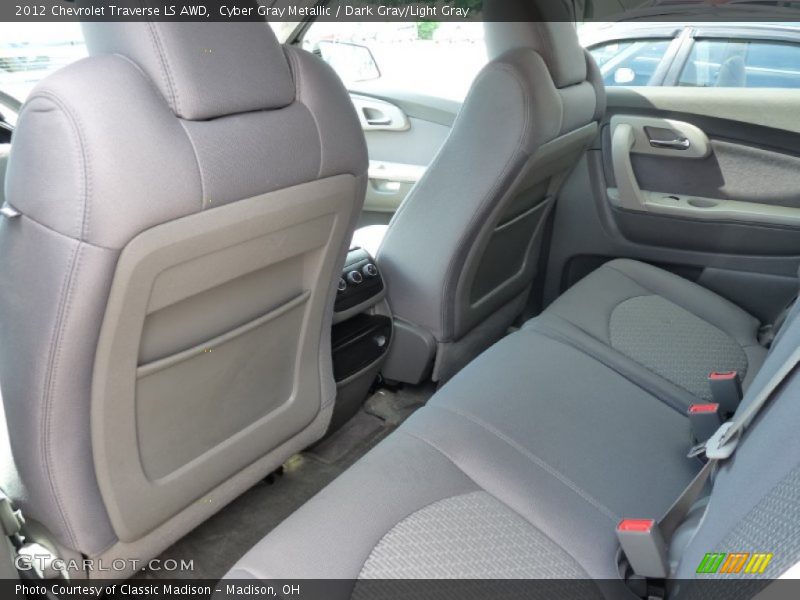 Cyber Gray Metallic / Dark Gray/Light Gray 2012 Chevrolet Traverse LS AWD