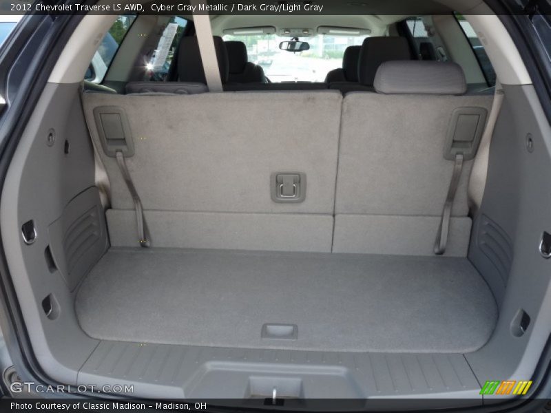 Cyber Gray Metallic / Dark Gray/Light Gray 2012 Chevrolet Traverse LS AWD