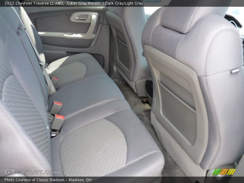 Cyber Gray Metallic / Dark Gray/Light Gray 2012 Chevrolet Traverse LS AWD