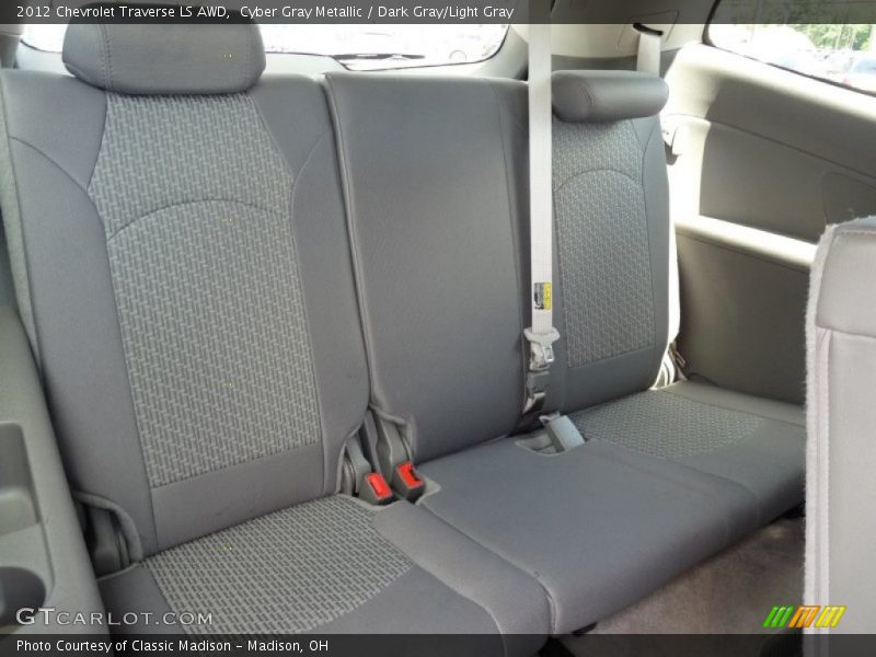 Cyber Gray Metallic / Dark Gray/Light Gray 2012 Chevrolet Traverse LS AWD