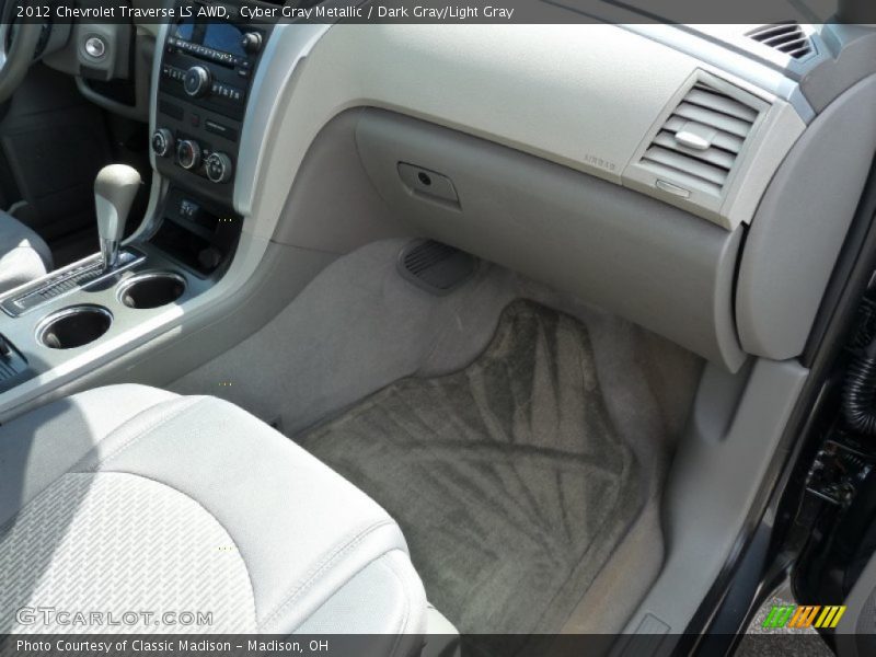 Cyber Gray Metallic / Dark Gray/Light Gray 2012 Chevrolet Traverse LS AWD