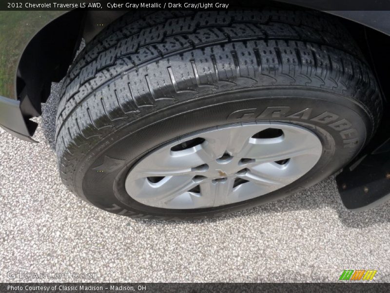 Cyber Gray Metallic / Dark Gray/Light Gray 2012 Chevrolet Traverse LS AWD