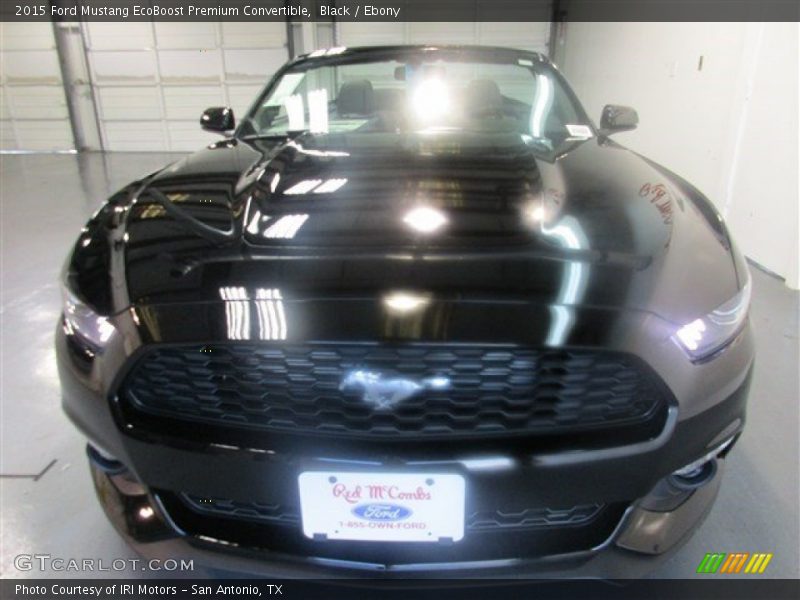 Black / Ebony 2015 Ford Mustang EcoBoost Premium Convertible