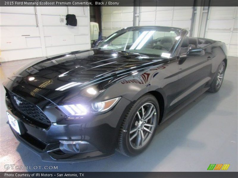 Black / Ebony 2015 Ford Mustang EcoBoost Premium Convertible
