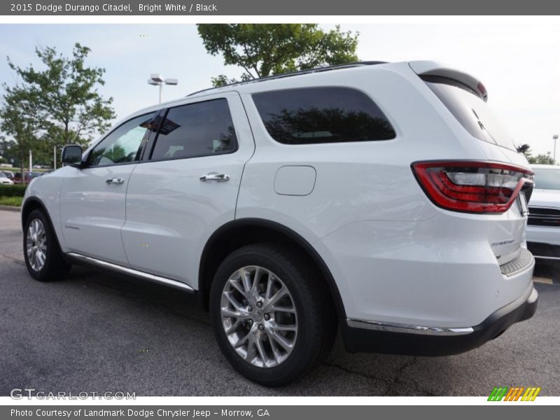 Bright White / Black 2015 Dodge Durango Citadel