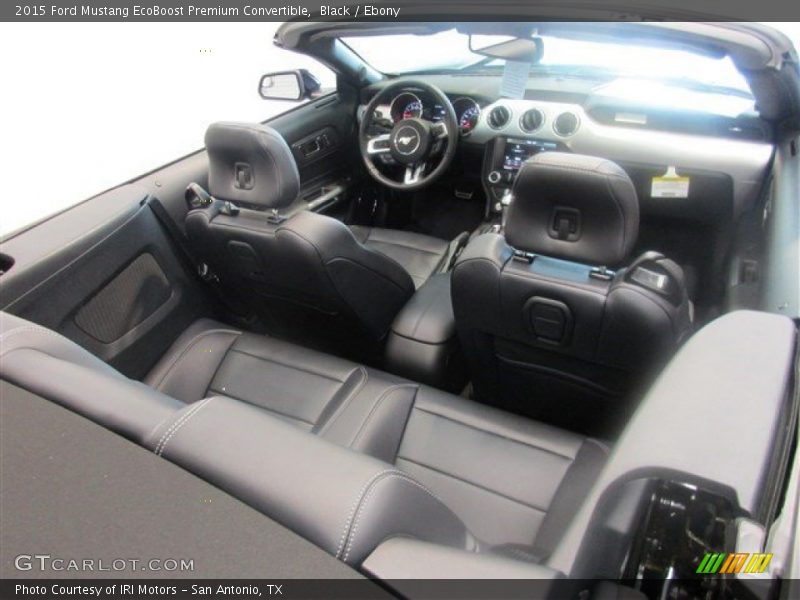 Black / Ebony 2015 Ford Mustang EcoBoost Premium Convertible