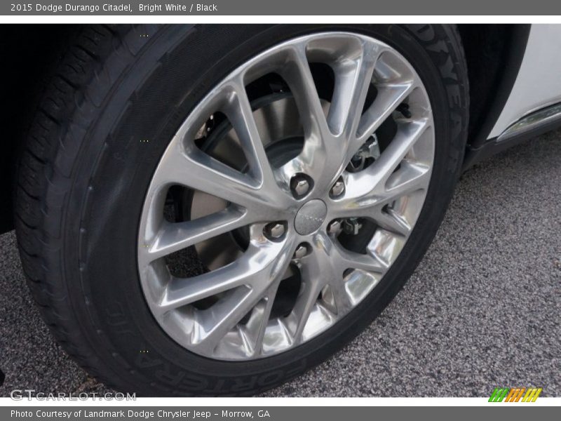Bright White / Black 2015 Dodge Durango Citadel