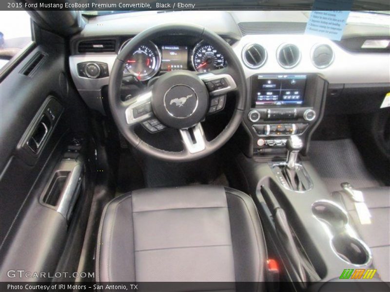Black / Ebony 2015 Ford Mustang EcoBoost Premium Convertible