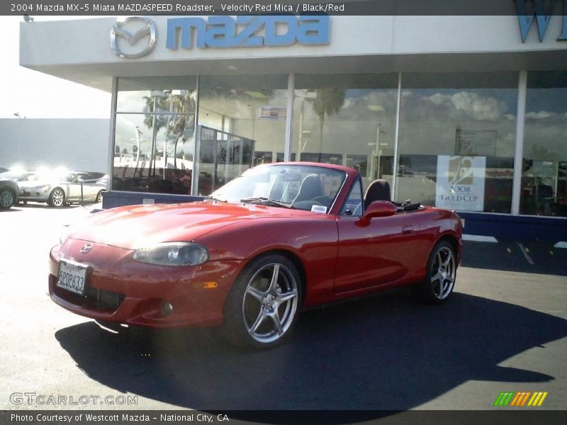 Velocity Red Mica / Black/Red 2004 Mazda MX-5 Miata MAZDASPEED Roadster