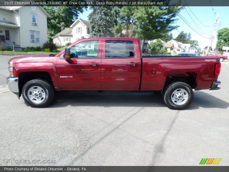 Deep Ruby Metallic / Jet Black/Dark Ash 2015 Chevrolet Silverado 2500HD WT Crew Cab 4x4