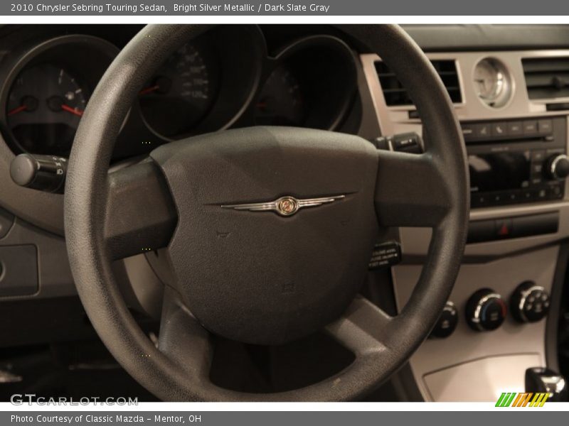 Bright Silver Metallic / Dark Slate Gray 2010 Chrysler Sebring Touring Sedan