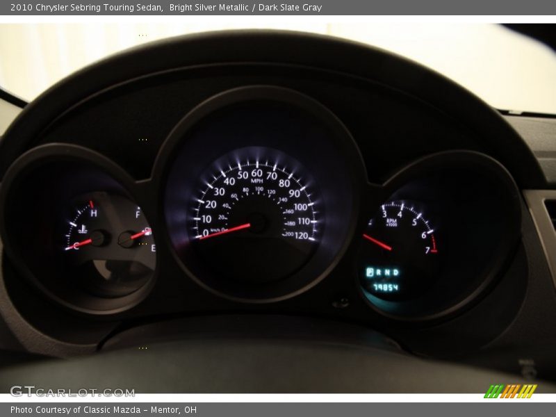 Bright Silver Metallic / Dark Slate Gray 2010 Chrysler Sebring Touring Sedan
