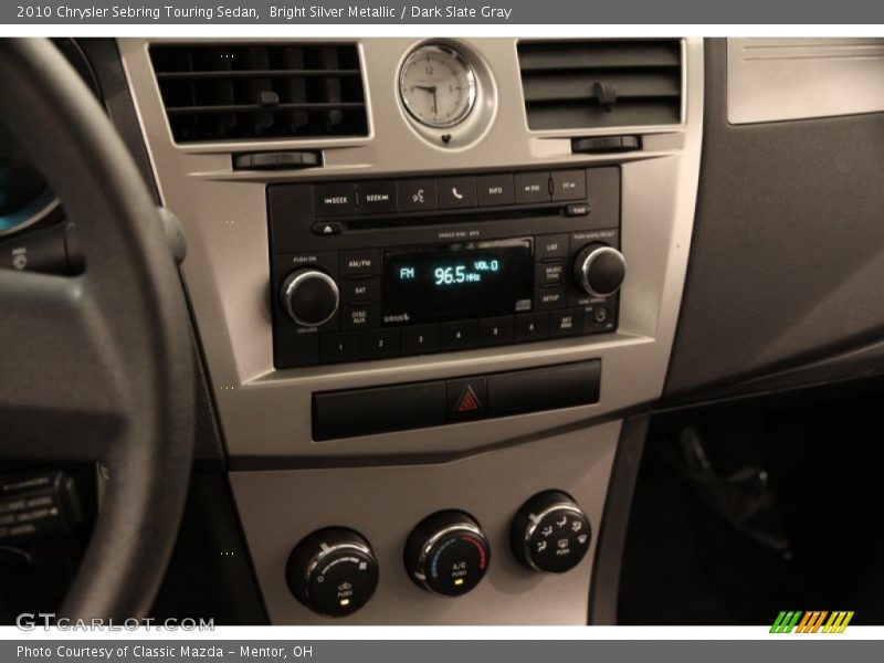 Bright Silver Metallic / Dark Slate Gray 2010 Chrysler Sebring Touring Sedan