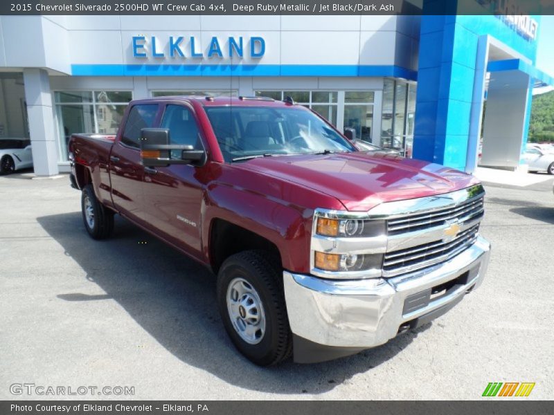 Deep Ruby Metallic / Jet Black/Dark Ash 2015 Chevrolet Silverado 2500HD WT Crew Cab 4x4