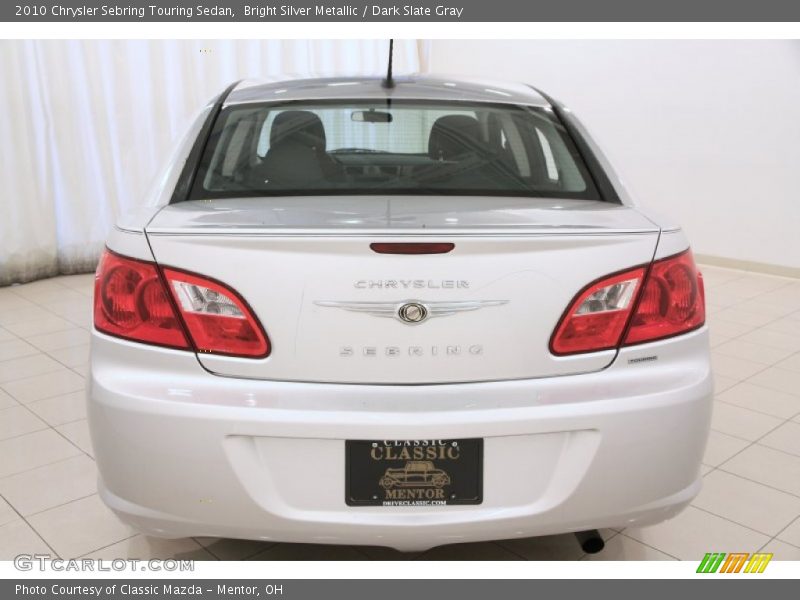 Bright Silver Metallic / Dark Slate Gray 2010 Chrysler Sebring Touring Sedan