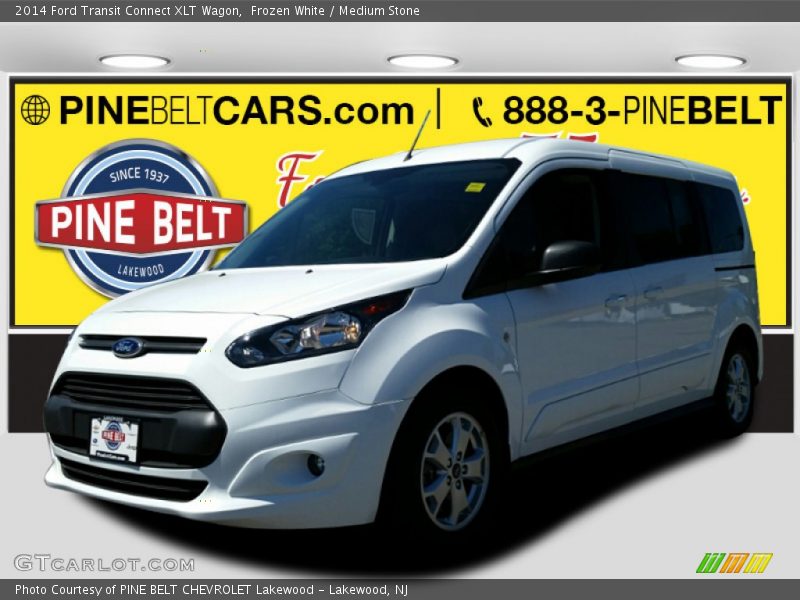 Frozen White / Medium Stone 2014 Ford Transit Connect XLT Wagon