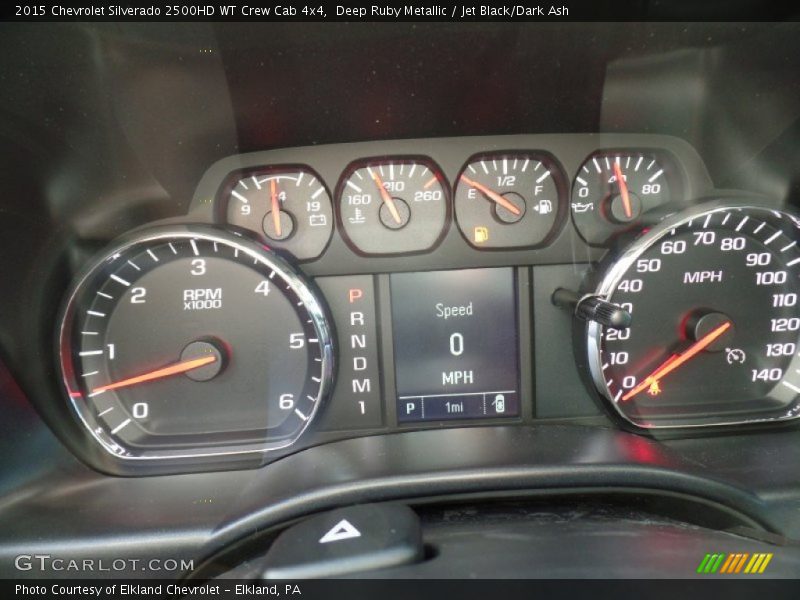 Deep Ruby Metallic / Jet Black/Dark Ash 2015 Chevrolet Silverado 2500HD WT Crew Cab 4x4