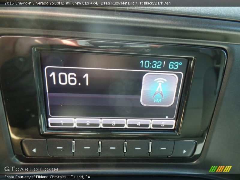 Deep Ruby Metallic / Jet Black/Dark Ash 2015 Chevrolet Silverado 2500HD WT Crew Cab 4x4