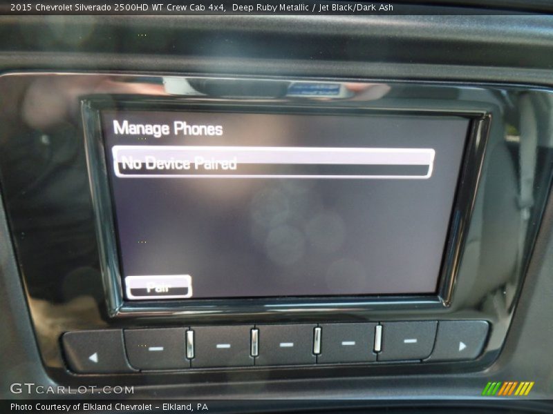 Deep Ruby Metallic / Jet Black/Dark Ash 2015 Chevrolet Silverado 2500HD WT Crew Cab 4x4