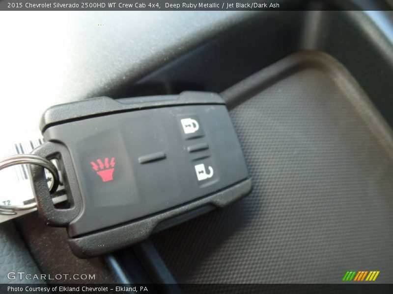 Deep Ruby Metallic / Jet Black/Dark Ash 2015 Chevrolet Silverado 2500HD WT Crew Cab 4x4