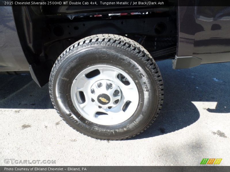 Tungsten Metallic / Jet Black/Dark Ash 2015 Chevrolet Silverado 2500HD WT Double Cab 4x4