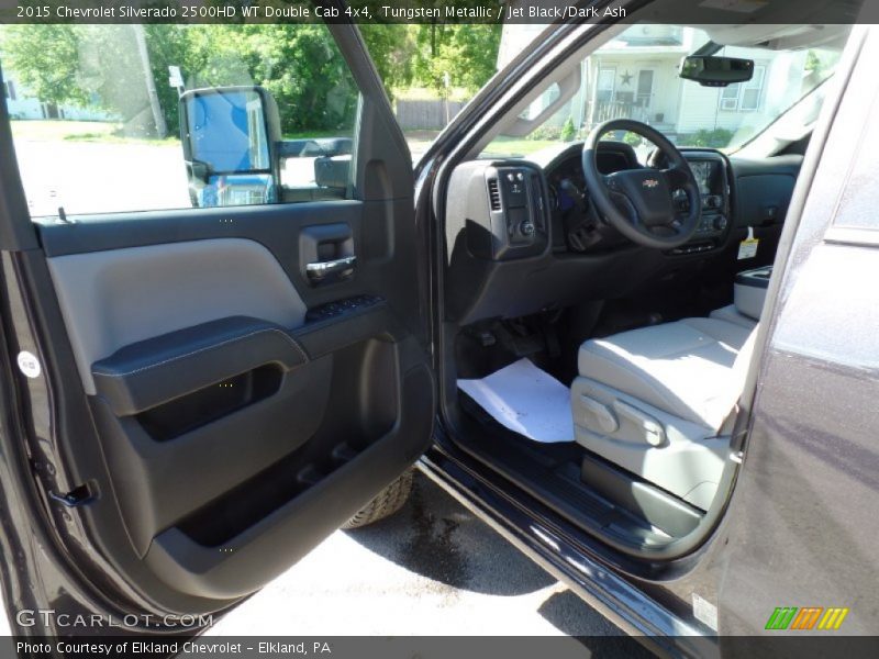 Tungsten Metallic / Jet Black/Dark Ash 2015 Chevrolet Silverado 2500HD WT Double Cab 4x4