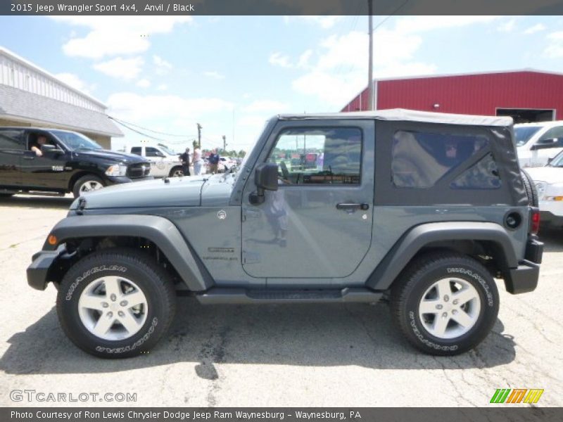 Anvil / Black 2015 Jeep Wrangler Sport 4x4