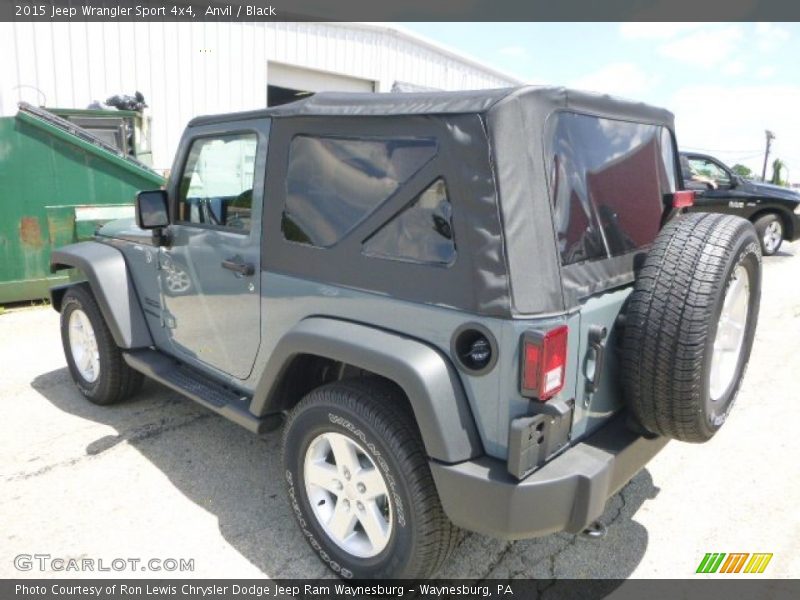 Anvil / Black 2015 Jeep Wrangler Sport 4x4