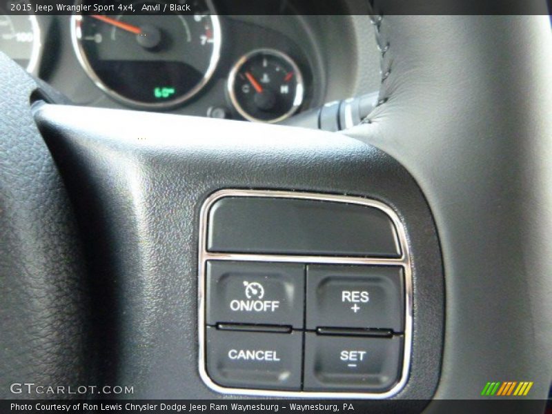 Anvil / Black 2015 Jeep Wrangler Sport 4x4