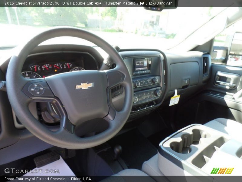 Tungsten Metallic / Jet Black/Dark Ash 2015 Chevrolet Silverado 2500HD WT Double Cab 4x4