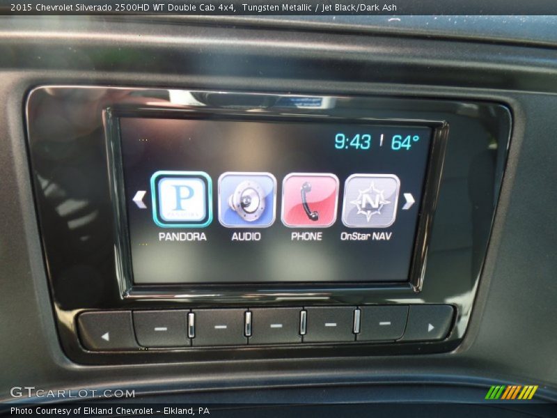 Tungsten Metallic / Jet Black/Dark Ash 2015 Chevrolet Silverado 2500HD WT Double Cab 4x4