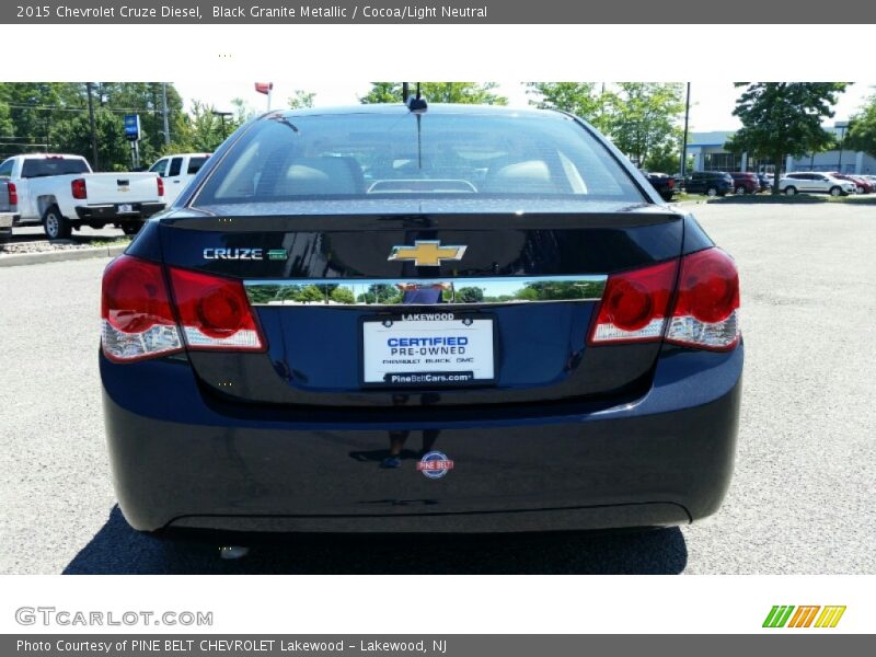 Black Granite Metallic / Cocoa/Light Neutral 2015 Chevrolet Cruze Diesel