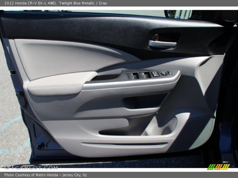 Twilight Blue Metallic / Gray 2012 Honda CR-V EX-L 4WD