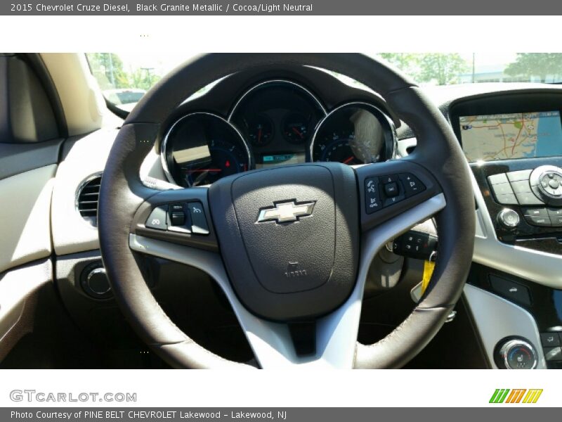 Black Granite Metallic / Cocoa/Light Neutral 2015 Chevrolet Cruze Diesel