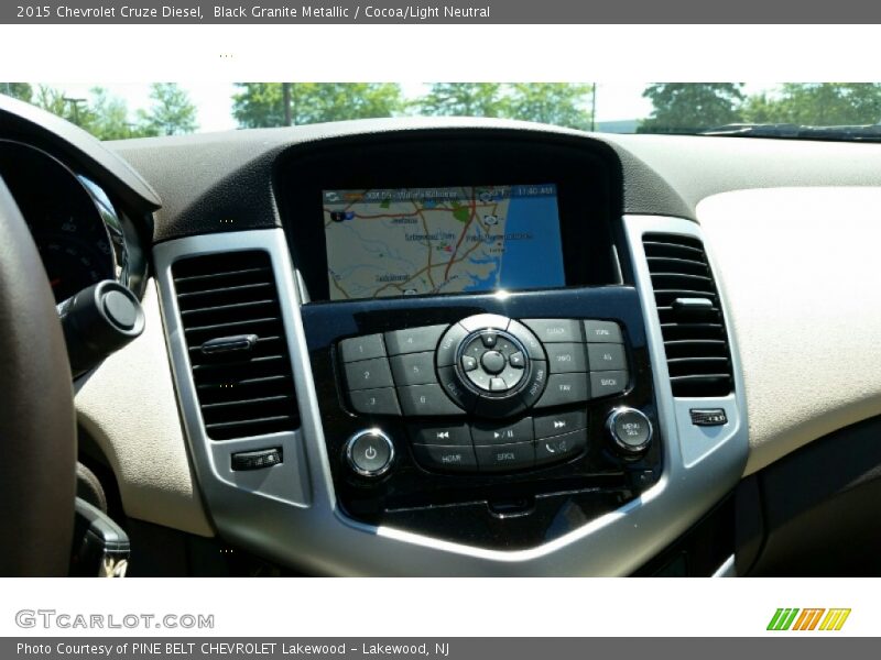 Black Granite Metallic / Cocoa/Light Neutral 2015 Chevrolet Cruze Diesel