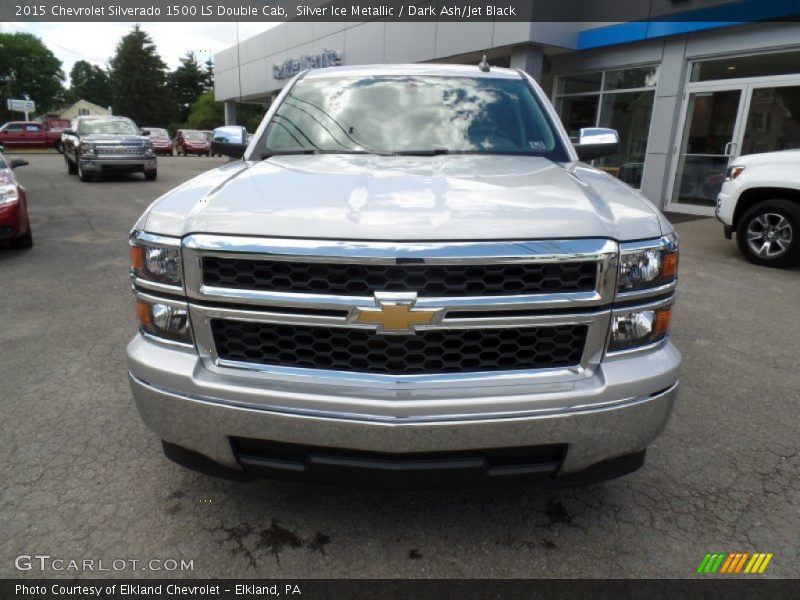 Silver Ice Metallic / Dark Ash/Jet Black 2015 Chevrolet Silverado 1500 LS Double Cab