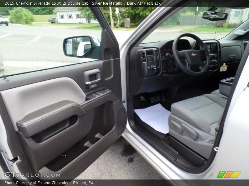 Silver Ice Metallic / Dark Ash/Jet Black 2015 Chevrolet Silverado 1500 LS Double Cab
