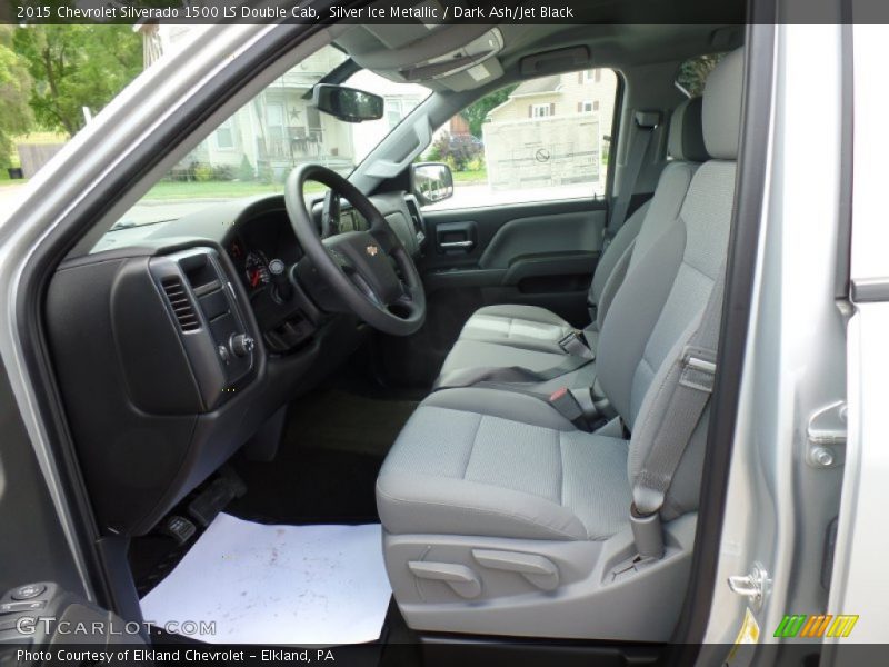 Silver Ice Metallic / Dark Ash/Jet Black 2015 Chevrolet Silverado 1500 LS Double Cab