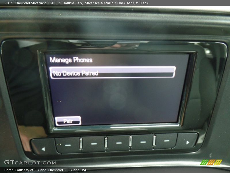 Silver Ice Metallic / Dark Ash/Jet Black 2015 Chevrolet Silverado 1500 LS Double Cab