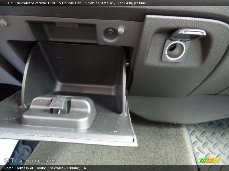 Silver Ice Metallic / Dark Ash/Jet Black 2015 Chevrolet Silverado 1500 LS Double Cab