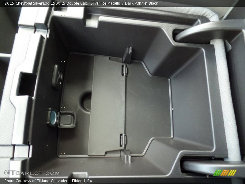 Silver Ice Metallic / Dark Ash/Jet Black 2015 Chevrolet Silverado 1500 LS Double Cab